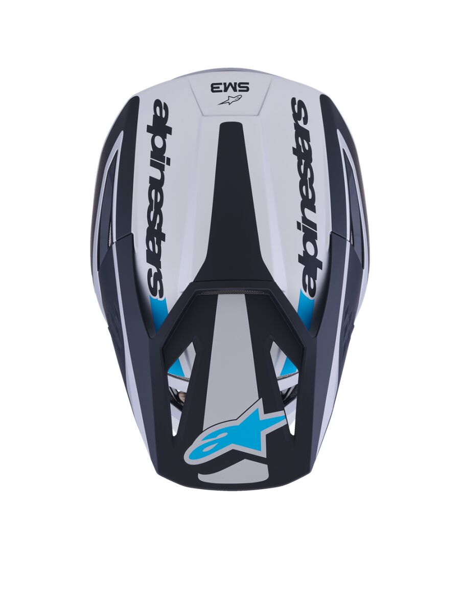 ALPINESTARS(MX) HELMET SM3 HEAT SILV/BL/BLK S 8300926-1949-S