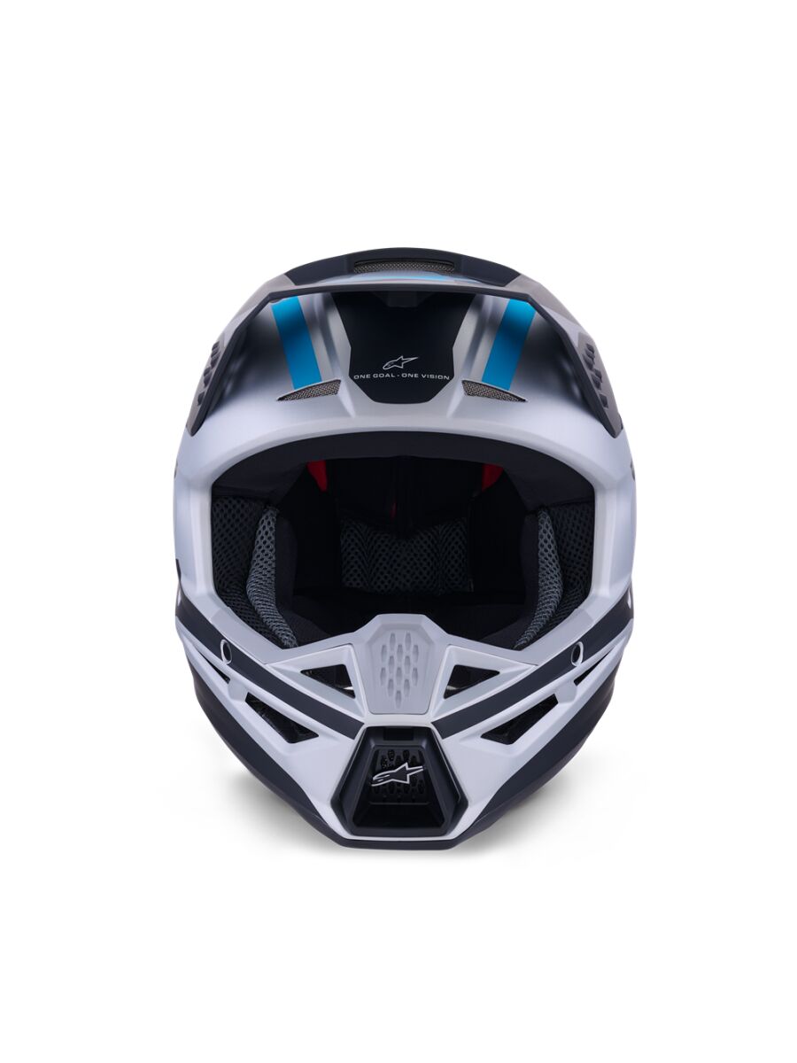 ALPINESTARS(MX) HELMET SM3 HEAT SILV/BL/BLK S 8300926-1949-S
