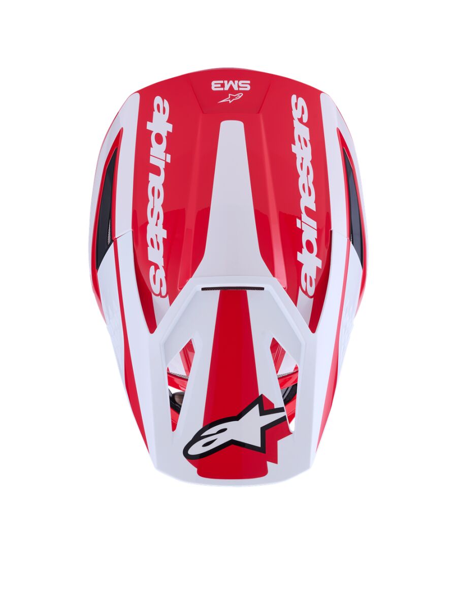 ALPINESTARS(MX) HELMET SM3 HEAT RED/WH/BLK XS 8300926-3126-XS