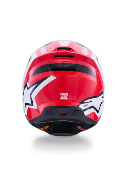 ALPINESTARS(MX) HELMET SM3 HEAT RED/WH/BLK M 8300926-3126-M