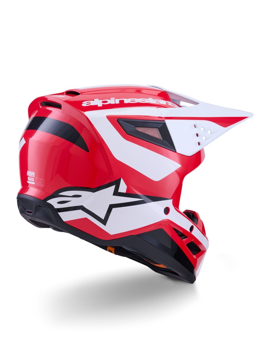 ALPINESTARS(MX) HELMET SM3 HEAT RED/WH/BLK 2X 8300926-3126-2X