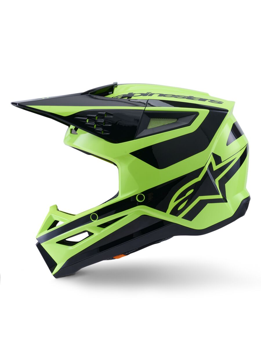 ALPINESTARS(MX) HELMET SM3 HEAT YEL/BLACK S 8300926-5011-S