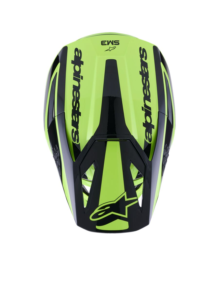 ALPINESTARS(MX) HELMET SM3 HEAT YEL/BLACK S 8300926-5011-S