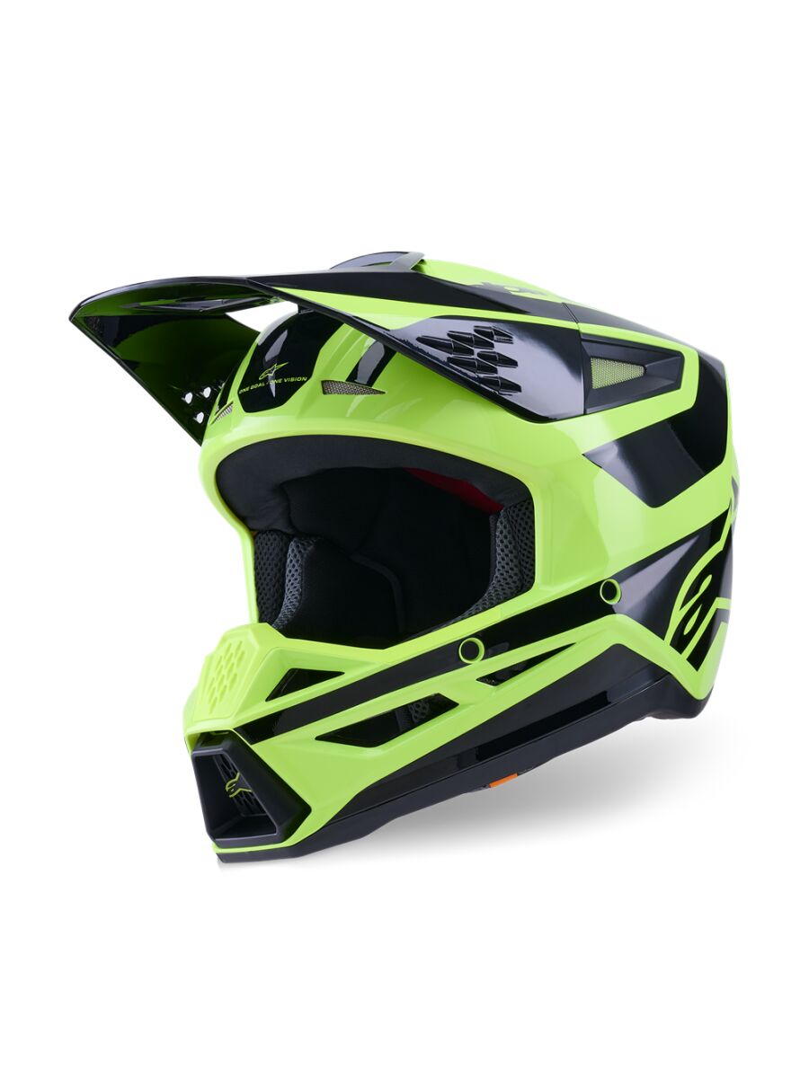 ALPINESTARS(MX) HELMET SM3 HEAT YEL/BLACK 2X 8300926-5011-2X