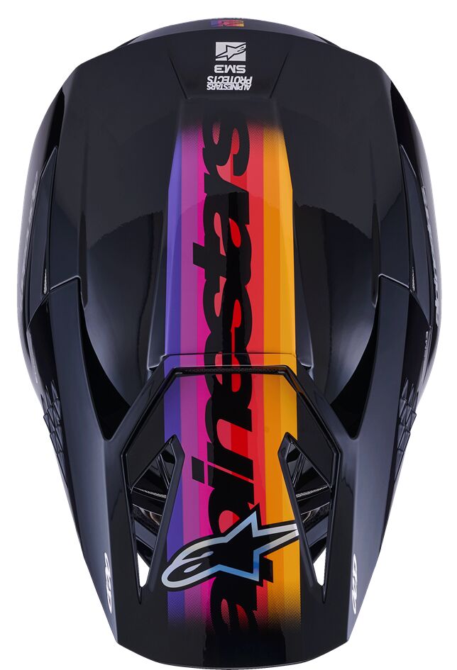 ALPINESTARS(MX) HELMET SM3 FORCE BLACK-GLOSS S 8301126-1180-S