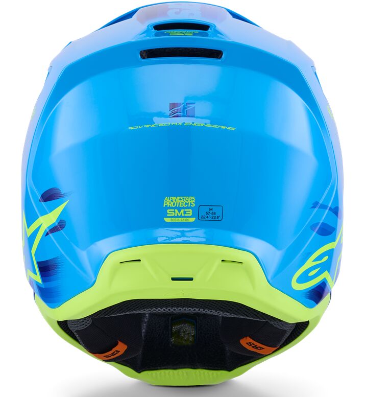 ALPINESTARS(MX) HELMET SM3 FORCE CYAN M 8301126-7232-M