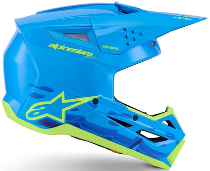 ALPINESTARS(MX) HELMET SM3 FORCE CYAN M 8301126-7232-M