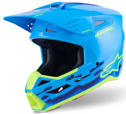 ALPINESTARS(MX) HELMET SM3 FORCE CYAN L 8301126-7232-L