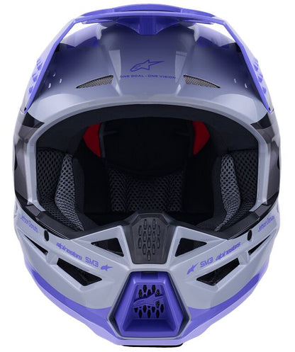 ALPINESTARS(MX) HELMET SM3 JETTSON GRAY/PUR/BLK XL 8302726-9277-XL