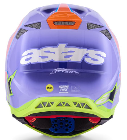 ALPINESTARS(MX) HELMET SM10 JETT PURPLE/PINK XS 8303625-3144-XS