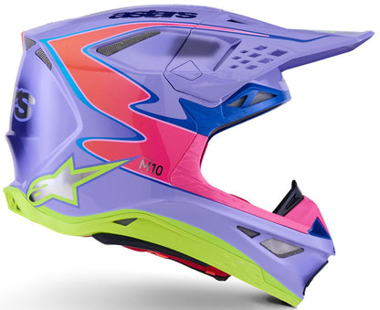 ALPINESTARS(MX) HELMET SM10 JETT PURPLE/PINK M 8303625-3144-M
