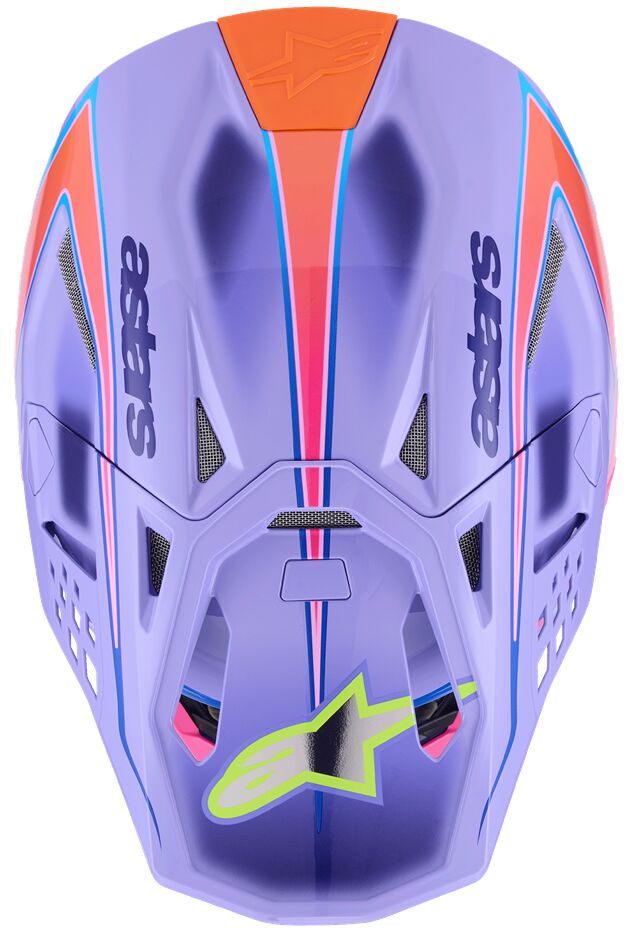 ALPINESTARS(MX) HELMET SM10 JETT PURPLE/PINK L 8303625-3144-L
