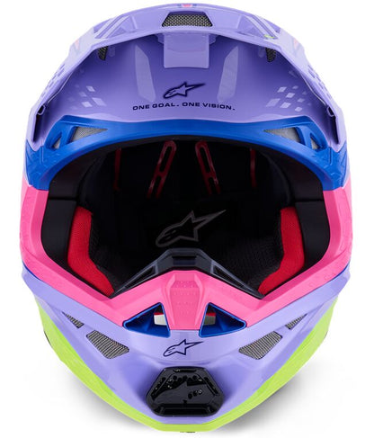 ALPINESTARS(MX) HELMET SM10 JETT PURPLE/PINK XL 8303625-3144-XL