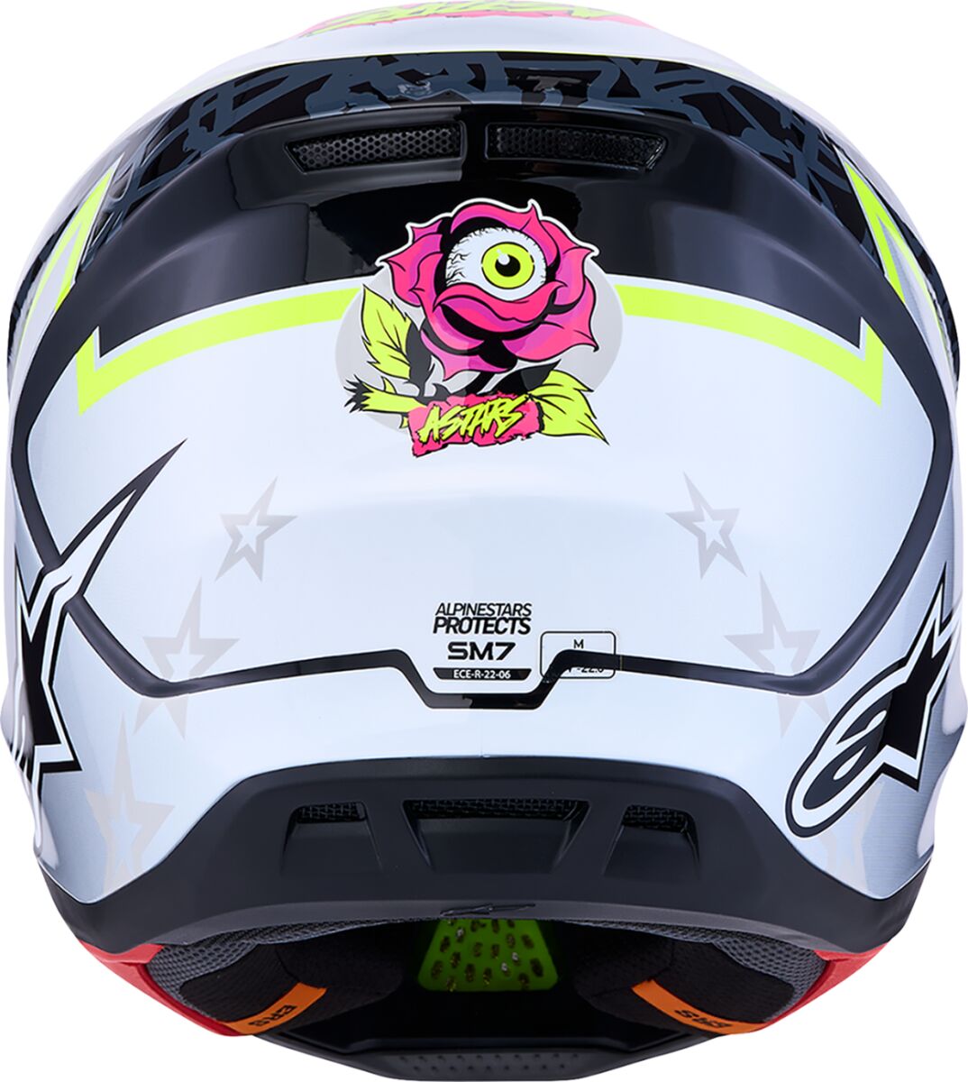 ALPINESTARS(MX) HELMET SM7 BLASTER BLK/GRY/YLW 8300127-1697-2X