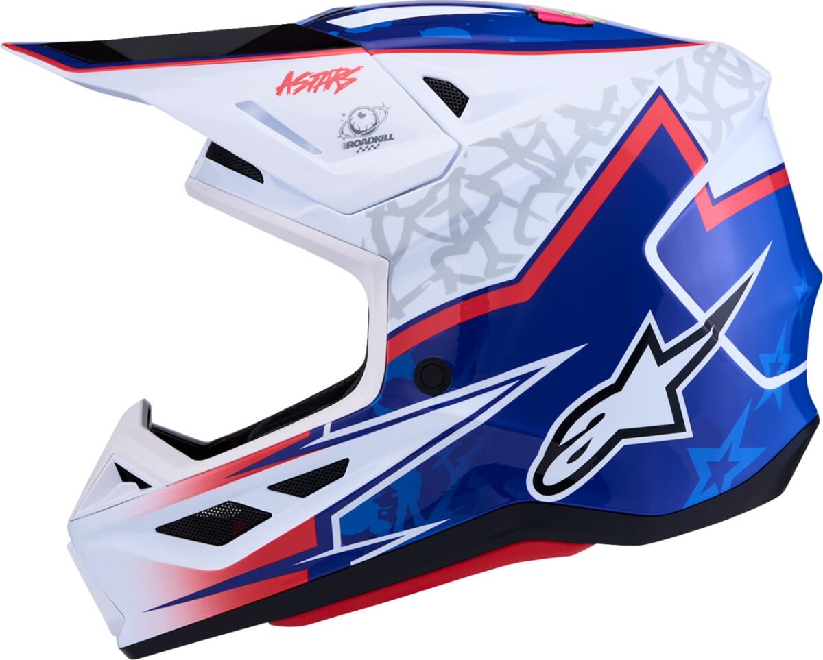 ALPINESTARS(MX) HELMET SM7 BLASTER WHT/BLU/RED 8300127-2217-2X