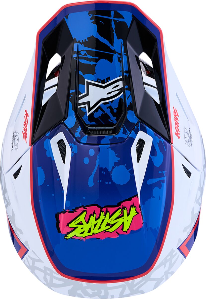 ALPINESTARS(MX) HELMET SM7 BLASTER WHT/BLU/RED 8300127-2217-2X