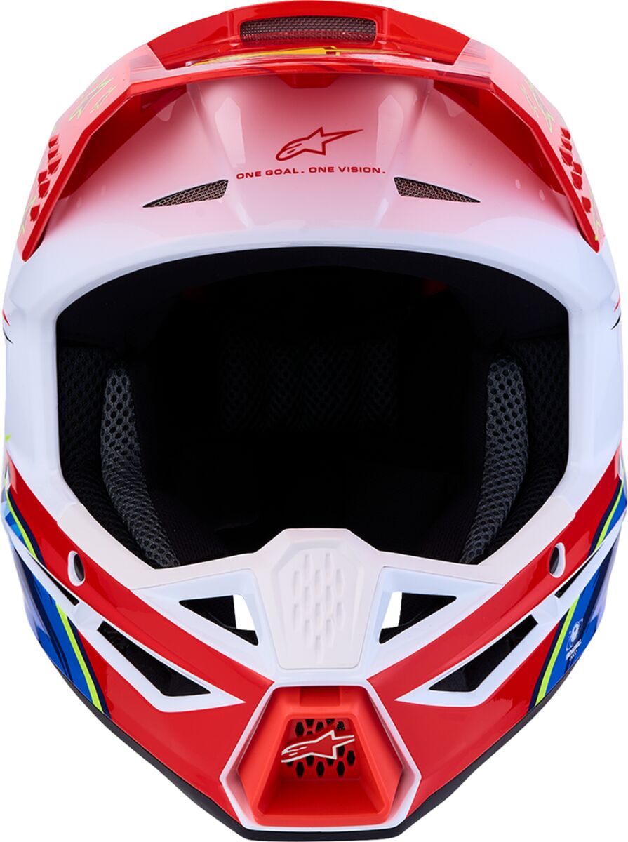 ALPINESTARS(MX) HELMET SM3 FALCON RED/WHT/BLU 8300827-3206-S