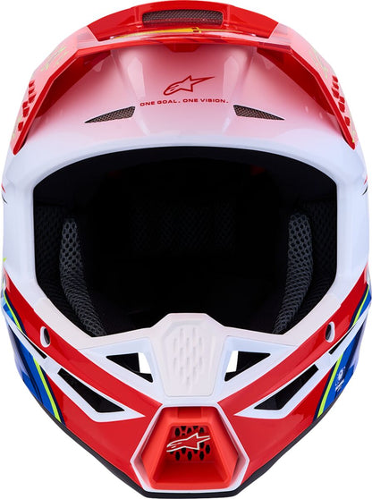 ALPINESTARS(MX) HELMET SM3 FALCON RED/WHT/BLU 8300827-3206-M