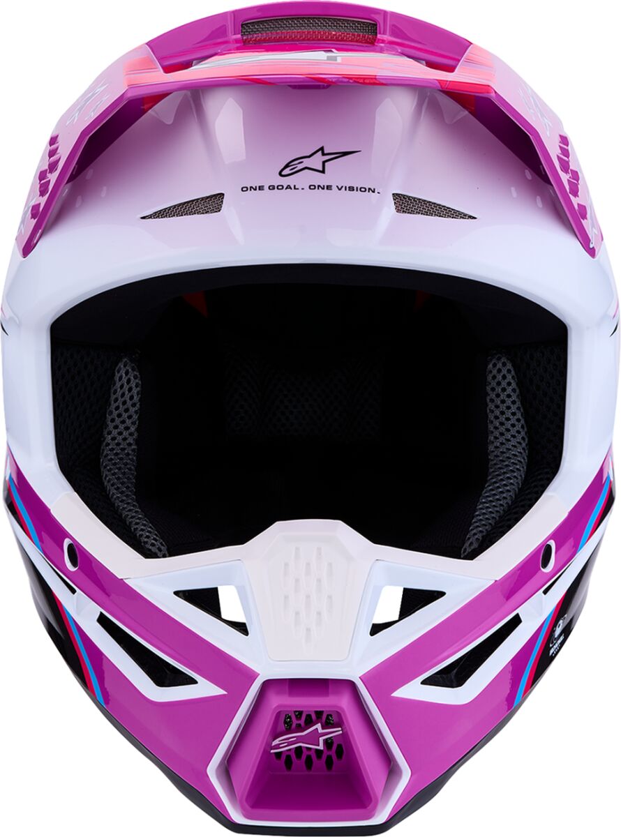 ALPINESTARS(MX) HELMET SM3 FALCON PUR/WHT/PNK 8300827-3222-M