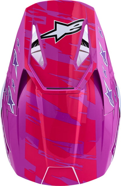 ALPINESTARS(MX) HELMET SM3 FALCON PUR/WHT/PNK 8300827-3222-L