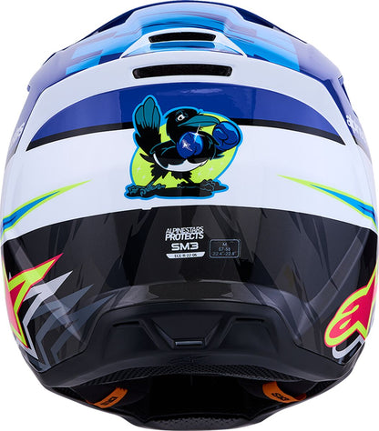 ALPINESTARS(MX) HELMET SM3 FALCON BLU/BLK/PNK 8300827-7347-XS