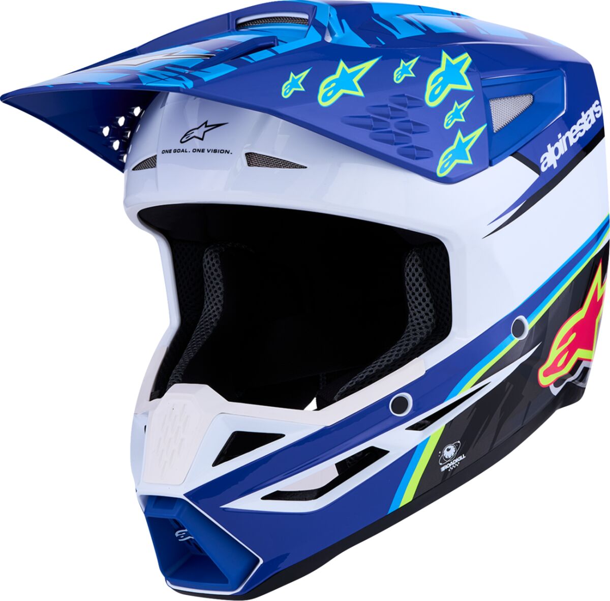 ALPINESTARS(MX) HELMET SM3 FALCON BLU/BLK/PNK 8300827-7347-XL