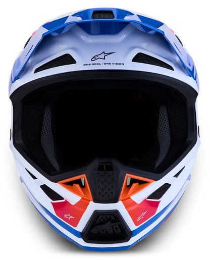 ALPINESTARS(MX) HELMET SM7 CORE WHT/BLU/PNK M 8301726-2088-M