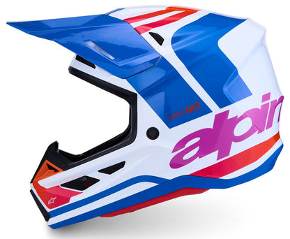 ALPINESTARS(MX) HELMET SM7 CORE WHT/BLU/PNK M 8301726-2088-M