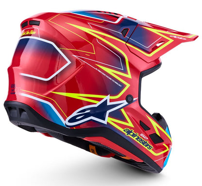 ALPINESTARS(MX) HELMET SM7 CAST RED/YLW/BLU 2X 8302526-3226-2X
