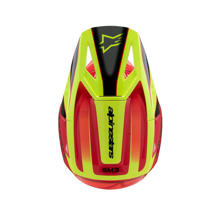 ALPINESTARS(MX) HELMET YTH SM3 FRAY RD/YL/BK Y 8301725-3051-YS