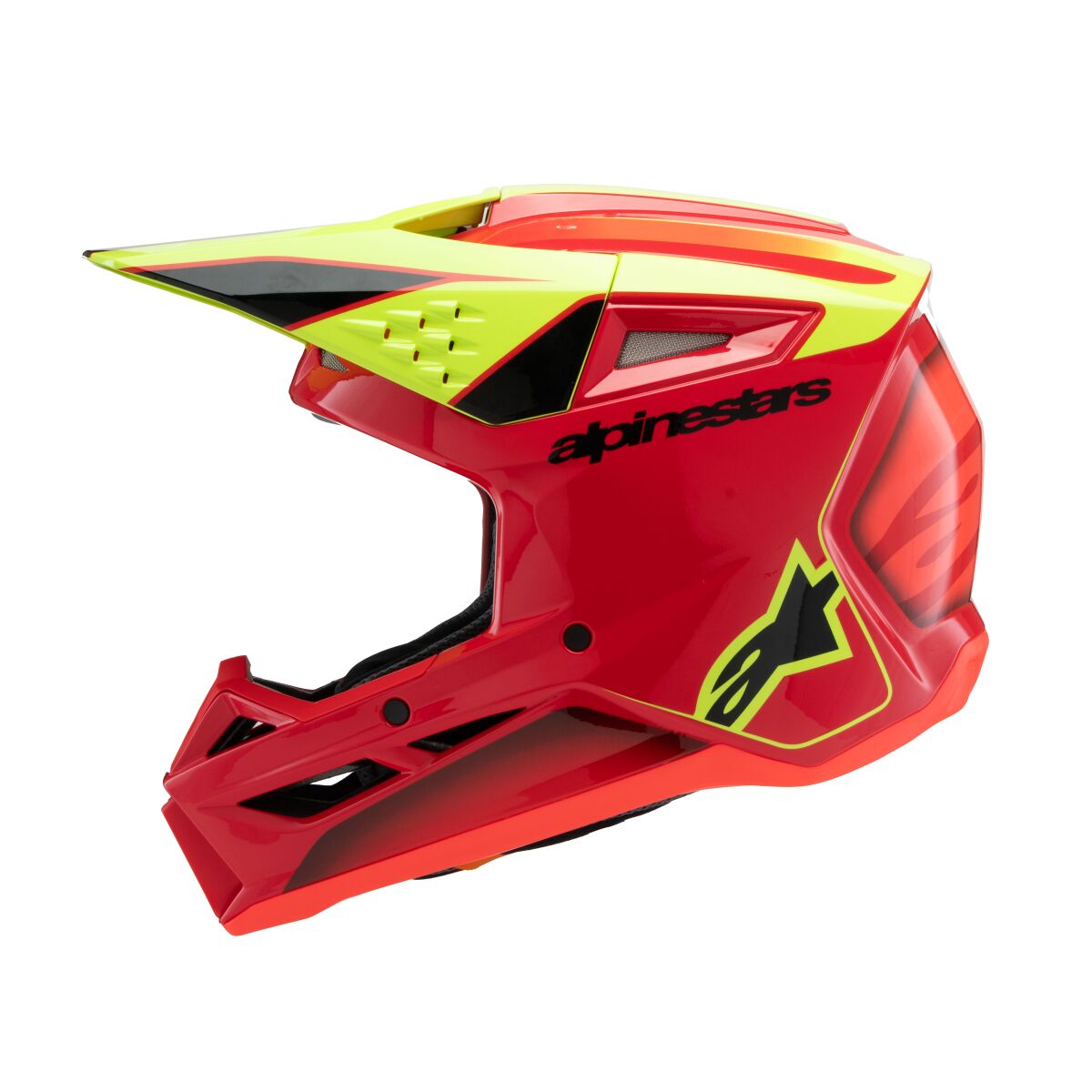 ALPINESTARS(MX) HELMET YTH SM3 FRAY RD/YL/BK Y 8301725-3051-YS