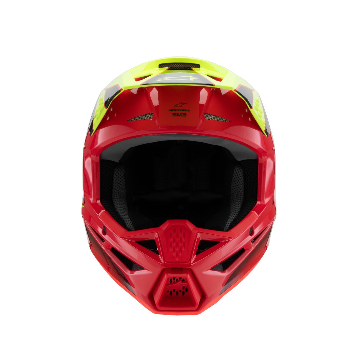 ALPINESTARS(MX) HELMET YTH SM3 FRAY RD/YL/BK Y 8301725-3051-YS