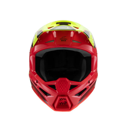 ALPINESTARS(MX) HELMET YTH SM3 FRAY RD/YL/BK Y 8301725-3051-YS