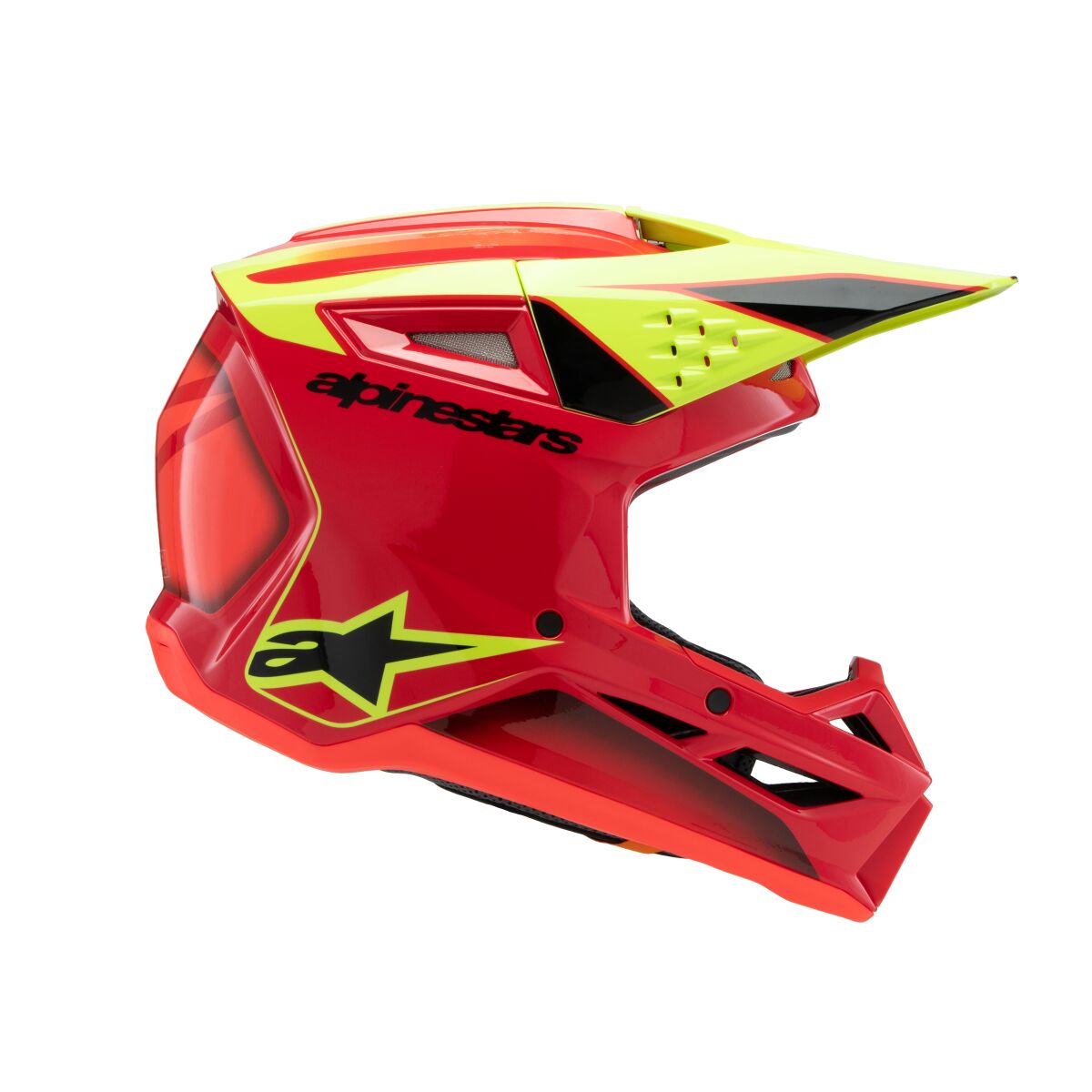 ALPINESTARS(MX) HELMET YTH SM3 FRAY RD/YL/BK Y 8301725-3051-YS