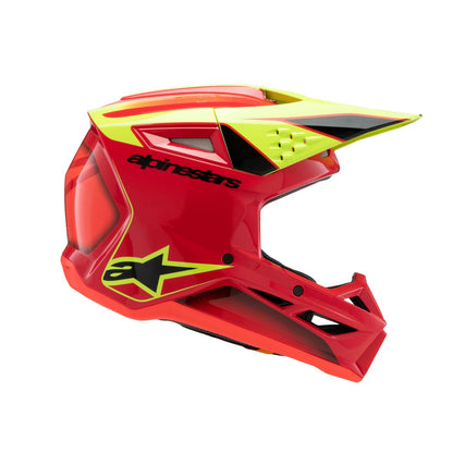 ALPINESTARS(MX) HELMET YTH SM3 FRAY RD/YL/BK Y 8301725-3051-YS