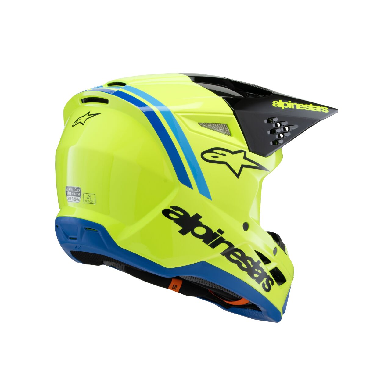 ALPINESTARS(MX) HELMET YTH SM3 RADIUM YL/BK/B 8301925-5017-YM