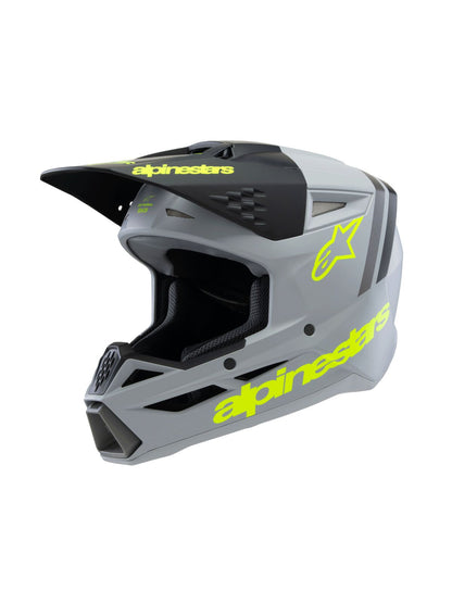 ALPINESTARS(MX) HELMET YTH SM3 RADIUM GY/BLK/Y 8301925-9510-YS