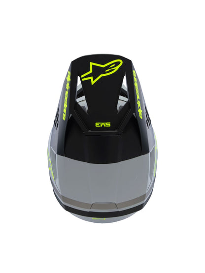 ALPINESTARS(MX) HELMET YTH SM3 RADIUM GY/BLK/Y 8301925-9510-YS