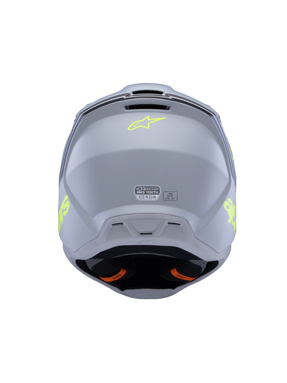 ALPINESTARS(MX) HELMET YTH SM3 RADIUM GY/BLK/Y 8301925-9510-YS