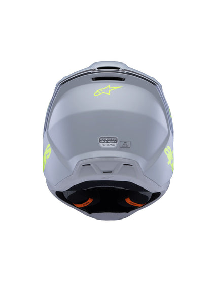 ALPINESTARS(MX) HELMET YTH SM3 RADIUM GY/BLK/Y 8301925-9510-YL