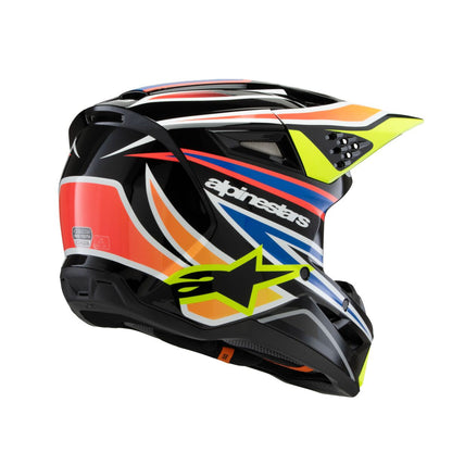 ALPINESTARS(MX) HELMET YTH SM3 WURX BLK/YL/B Y 8302125-1574-YS