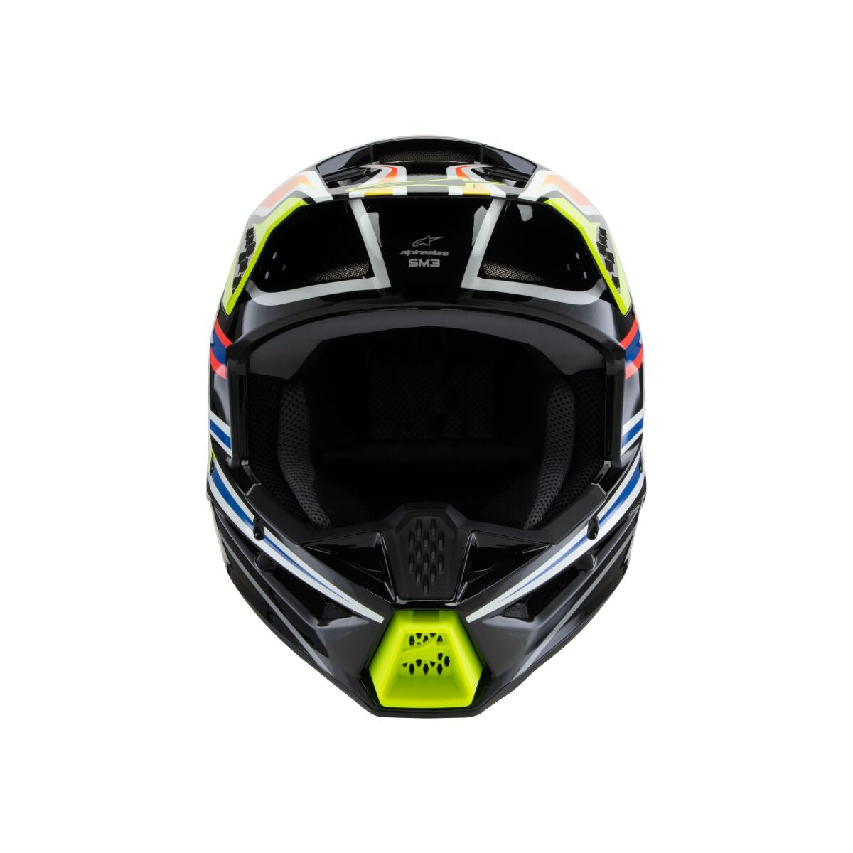 ALPINESTARS(MX) HELMET YTH SM3 WURX BLK/YL/B Y 8302125-1574-YM