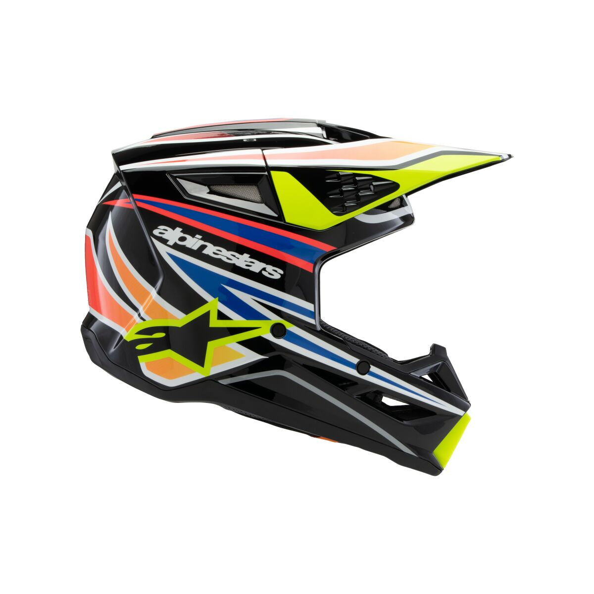 ALPINESTARS(MX) HELMET YTH SM3 WURX BLK/YL/B Y 8302125-1574-YM