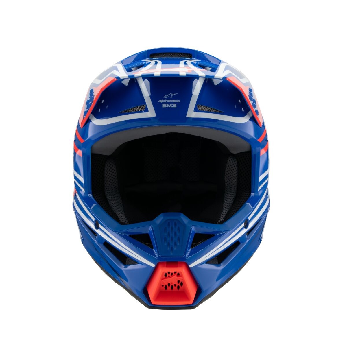 ALPINESTARS(MX) HELMET YTH SM3 WURX BLUE/RED/W 8302125-7312-YS