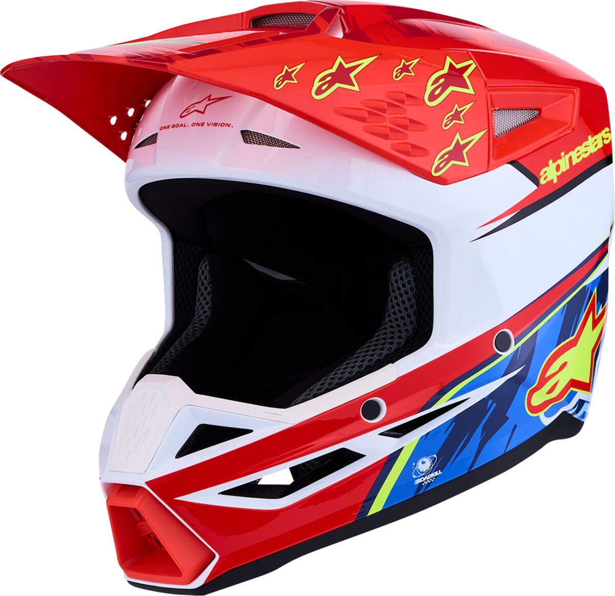 ALPINESTARS(MX) HELMET YTH SM3 FALCON RD/WH/BL 8301227-3206-YS