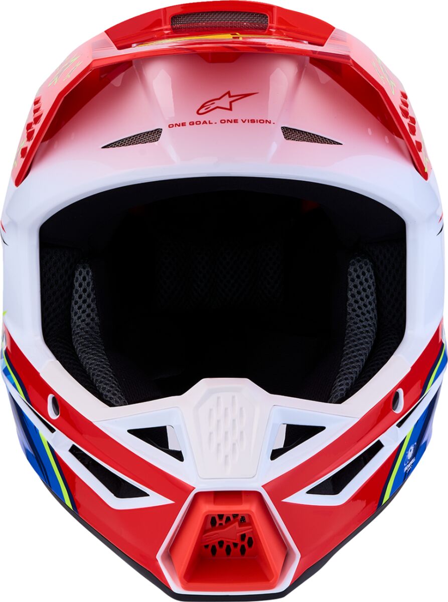 ALPINESTARS(MX) HELMET YTH SM3 FALCON RD/WH/BL 8301227-3206-YL