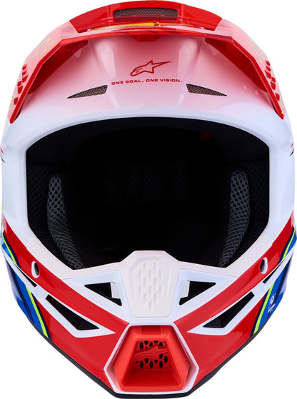 ALPINESTARS(MX) HELMET YTH SM3 FALCON RD/WH/BL 8301227-3206-YL