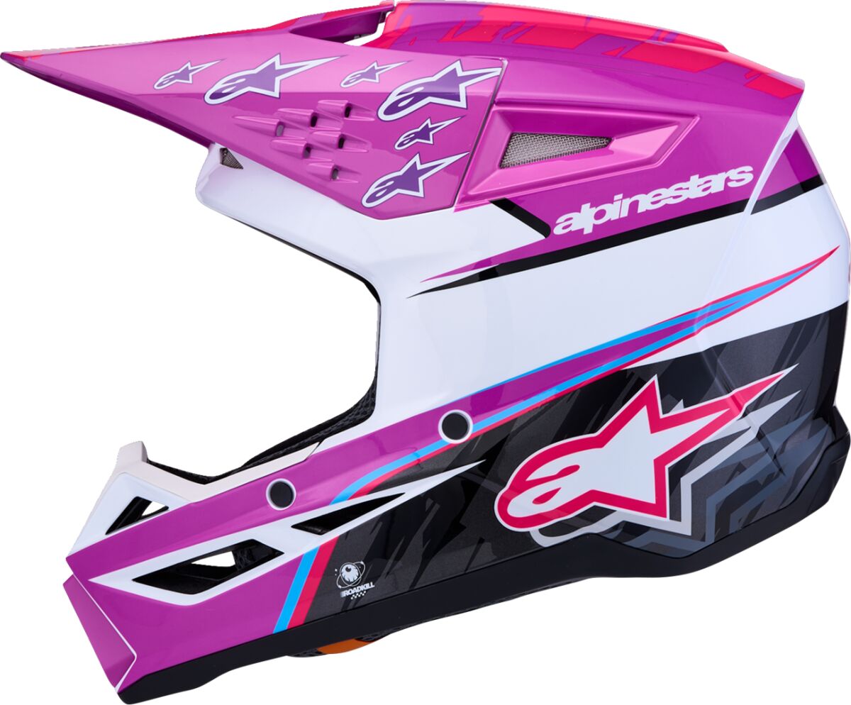 ALPINESTARS(MX) HELMET YTH SM3 FALCON PU/WH/PK 8301227-3222-YS