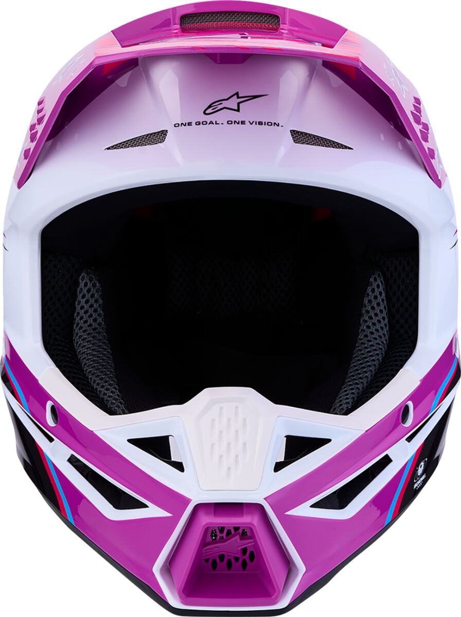 ALPINESTARS(MX) HELMET YTH SM3 FALCON PU/WH/PK 8301227-3222-YS