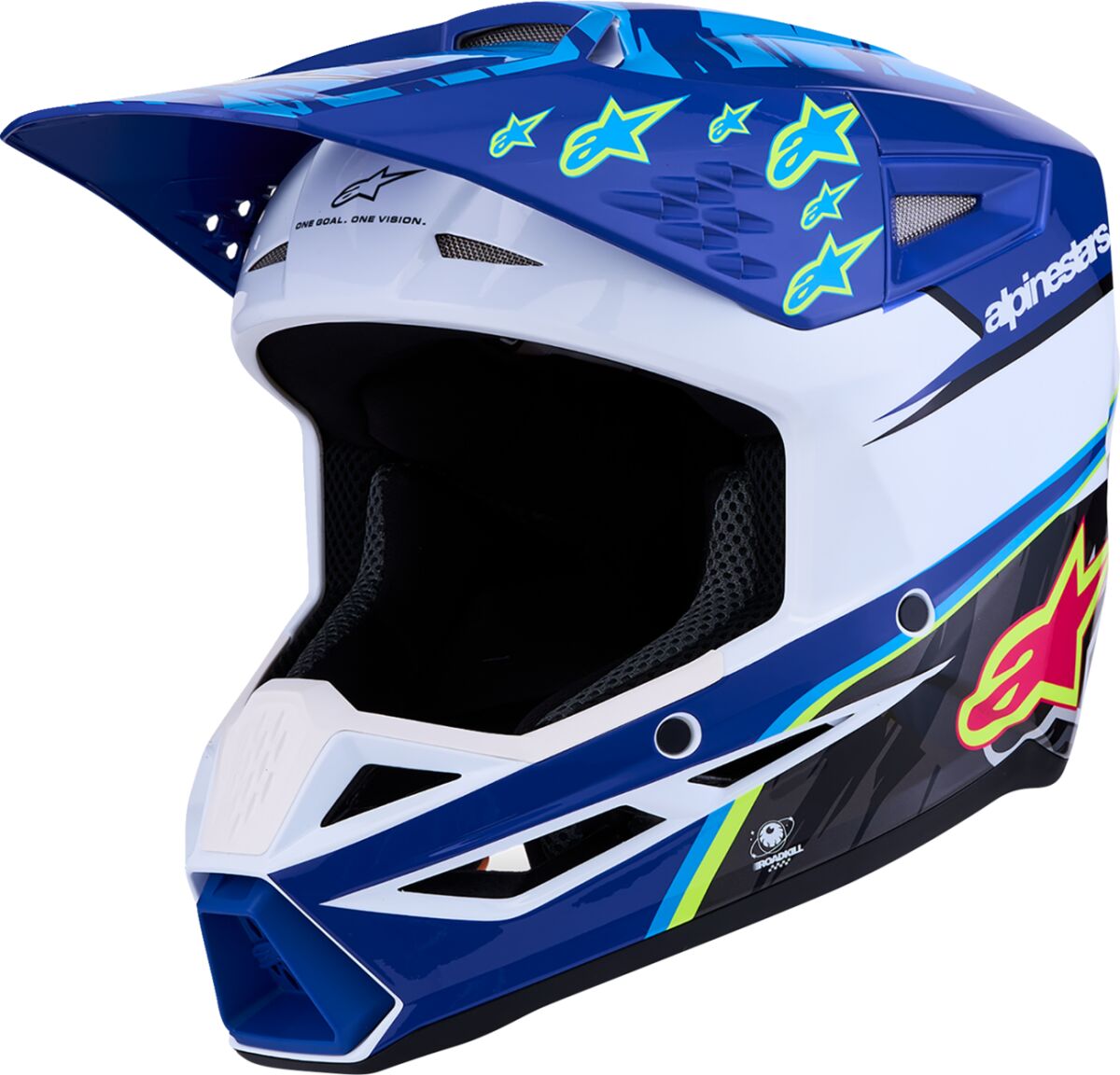 ALPINESTARS(MX) HELMET YTH SM3 FALCON BL/BK/PK 8301227-7347-YS